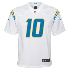 Nike Justin Herbert Los Angeles Chargers Youth Game Jersey White