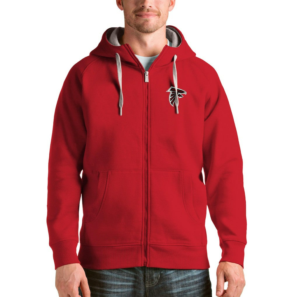 Atlanta Falcons Antigua Victory Full-Zip Hoodie Red