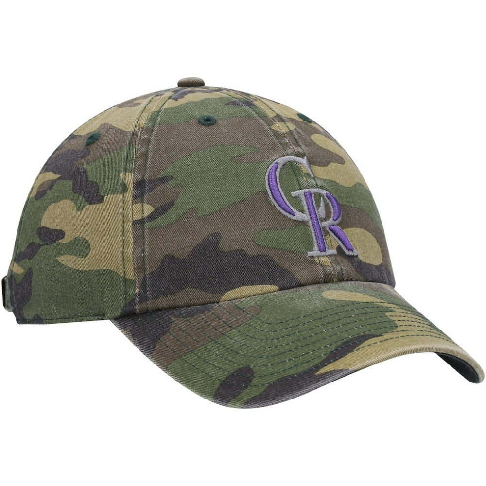 Colorado Rockies '47 Team Clean Up Adjustable Hat - Camo - 47 brand Online