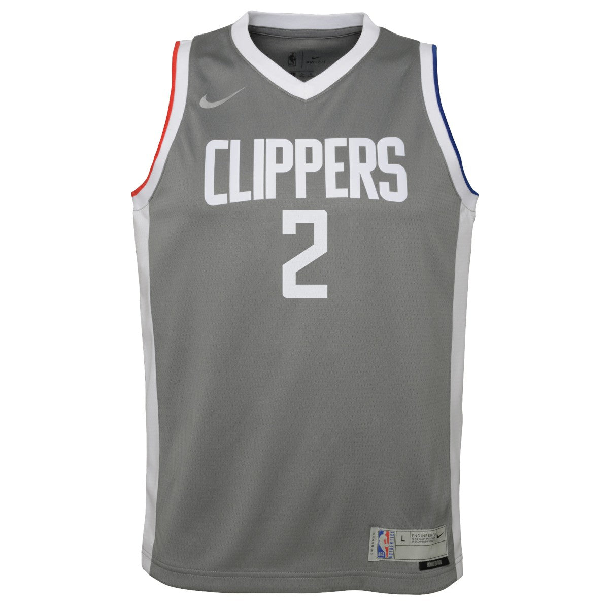 Kawhi Leonard LA Clippers Youth 2020/21 Swingman Player Jersey Gray Earned Edition | Nike outlet