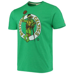Boston Celtics Homage NBA x Teenage Mutant Ninja Turtles Tri-Blend T-Shirt Kelly Green