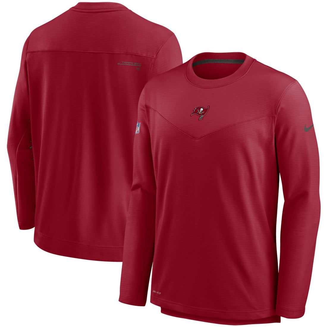 Nike Tampa Bay Buccaneers Sideline Team Performance Pullover Sweatshirt Red