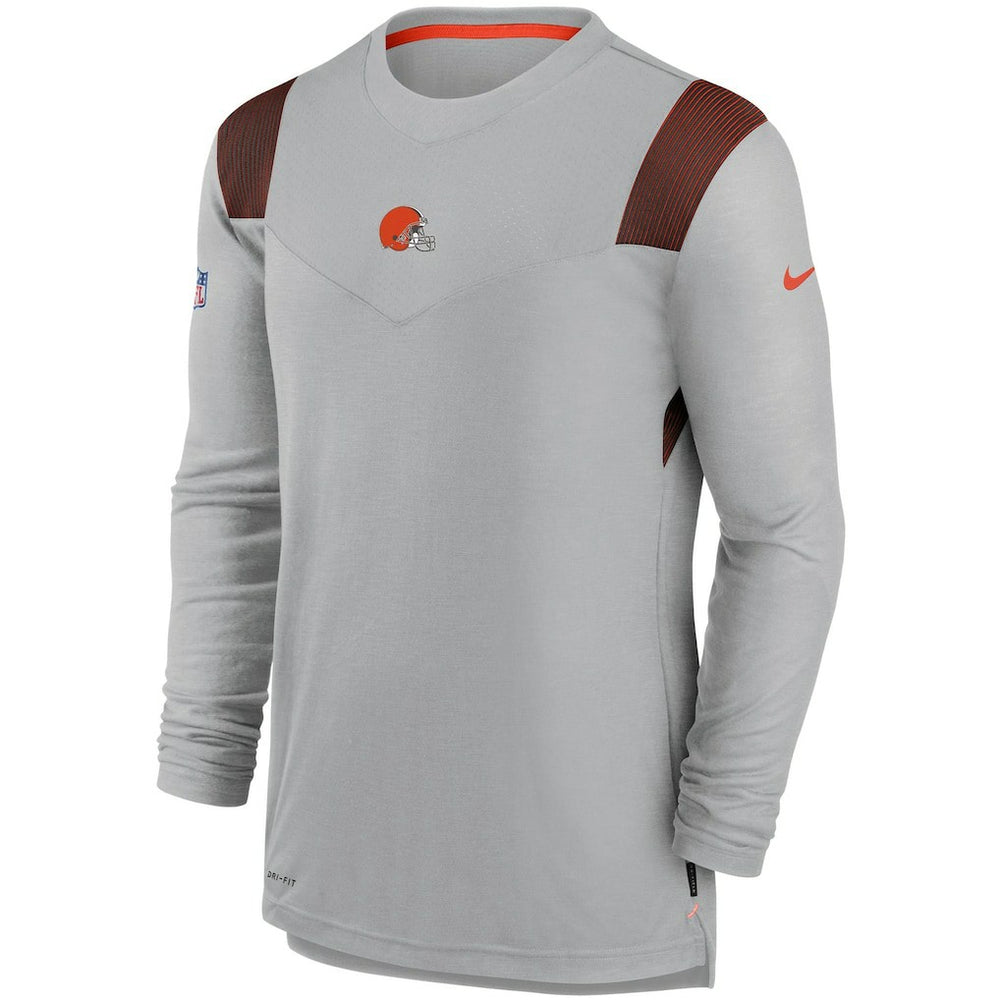 Nike Cleveland Browns Sideline Player UV Performance Long Sleeve T-Shirt Gray
