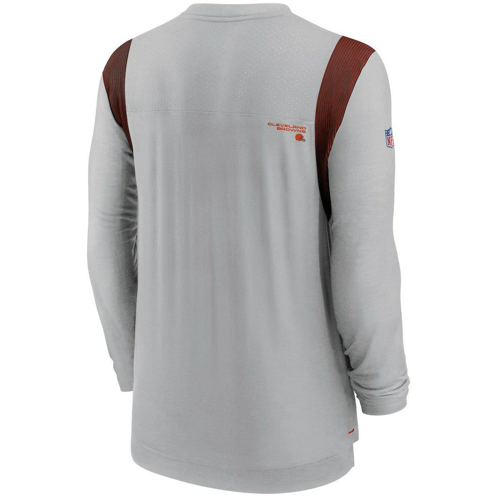 Nike Cleveland Browns Sideline Player UV Performance Long Sleeve T-Shirt Gray