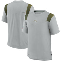 Nike Green Bay Packers Sideline Player UV Performance T-Shirt Gray