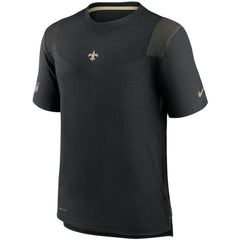 Nike New Orleans Saints Sideline Player UV Performance T-Shirt Black
