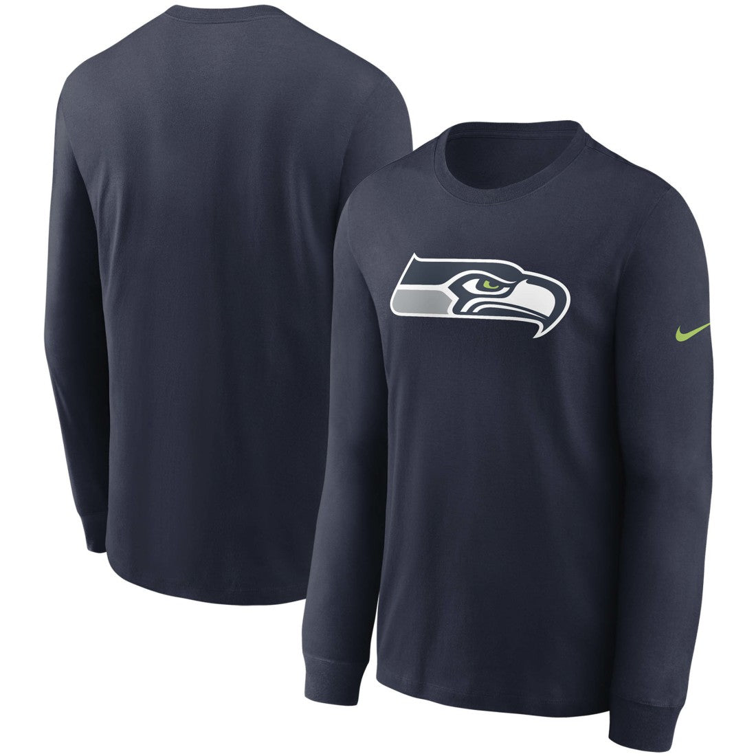 Nike Seattle Seahawks Primary Logo Long Sleeve T-Shirt College Navy