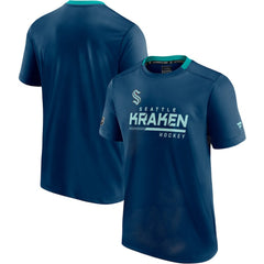 Seattle Kraken Fanatics Authentic Pro Locker Room T-Shirt - Deep Sea Blue - NHL 4122460