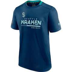 Seattle Kraken Fanatics Authentic Pro Locker Room T-Shirt - Deep Sea Blue - NHL 4122460