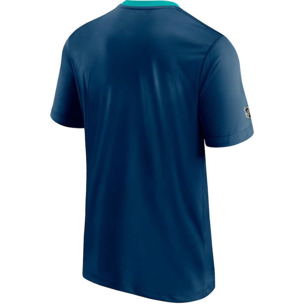 Seattle Kraken Fanatics Authentic Pro Locker Room T-Shirt - Deep Sea Blue - NHL 4122460
