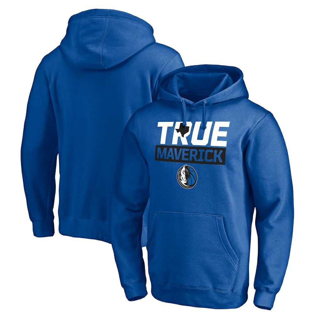 Dallas Mavericks Post Up Hometown Collection Fitted Pullover Hoodie for sale Blue | Fanatics online