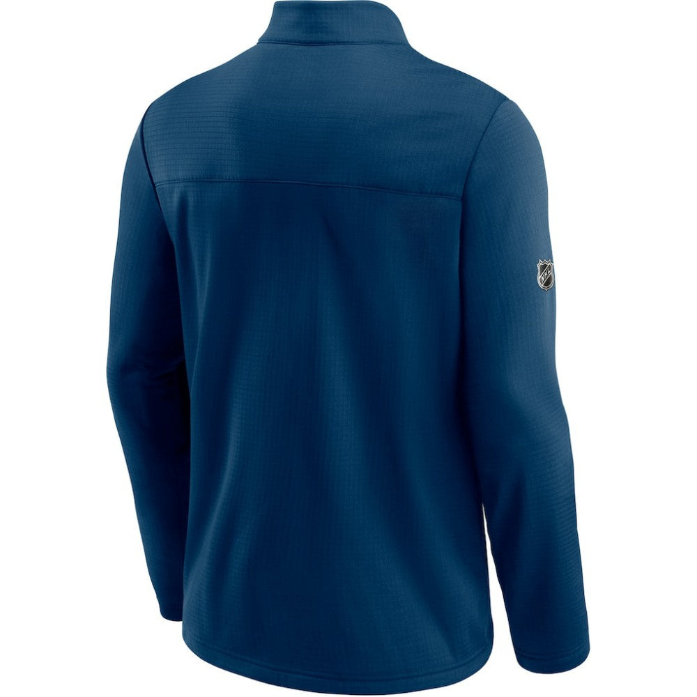 Seattle Kraken Fanatics Authentic Pro Travel and Training Quarter-Zip Jacket - Deep Sea Blue - NHL 4123426