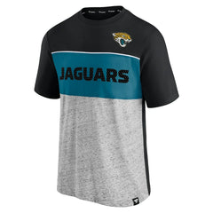 Fanatics Jacksonville Jaguars Colorblock T-Shirt Black/Heathered Gray