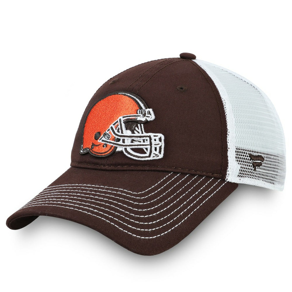 Fanatics Cleveland Browns Fundamental Trucker Unstructured Adjustable Hat Brown/White