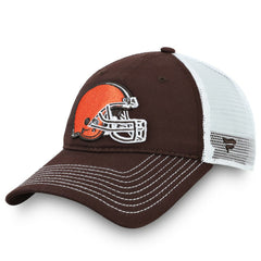 Fanatics Cleveland Browns Fundamental Trucker Unstructured Adjustable Hat Brown/White