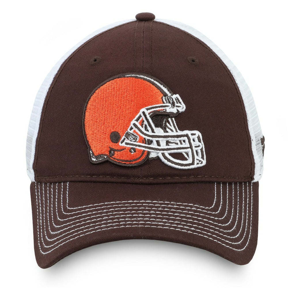 Fanatics Cleveland Browns Fundamental Trucker Unstructured Adjustable Hat Brown/White
