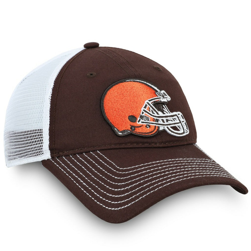 Fanatics Cleveland Browns Fundamental Trucker Unstructured Adjustable Hat Brown/White