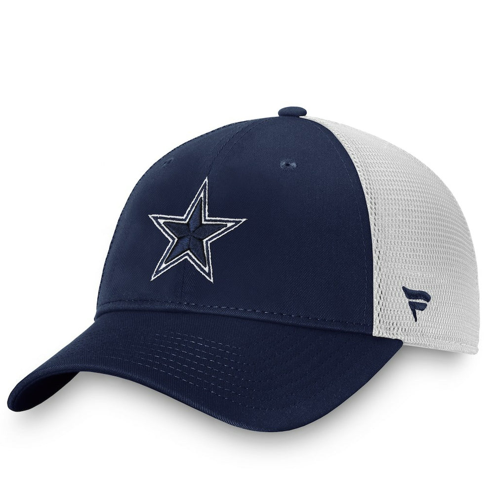 Fanatics Dallas Cowboys Fundamental Trucker Unstructured Adjustable Hat Navy/White