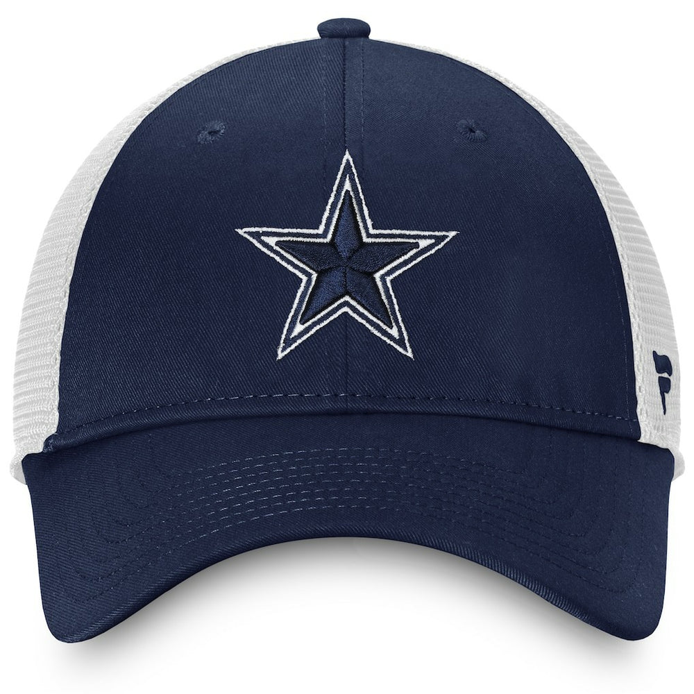 Fanatics Dallas Cowboys Fundamental Trucker Unstructured Adjustable Hat Navy/White