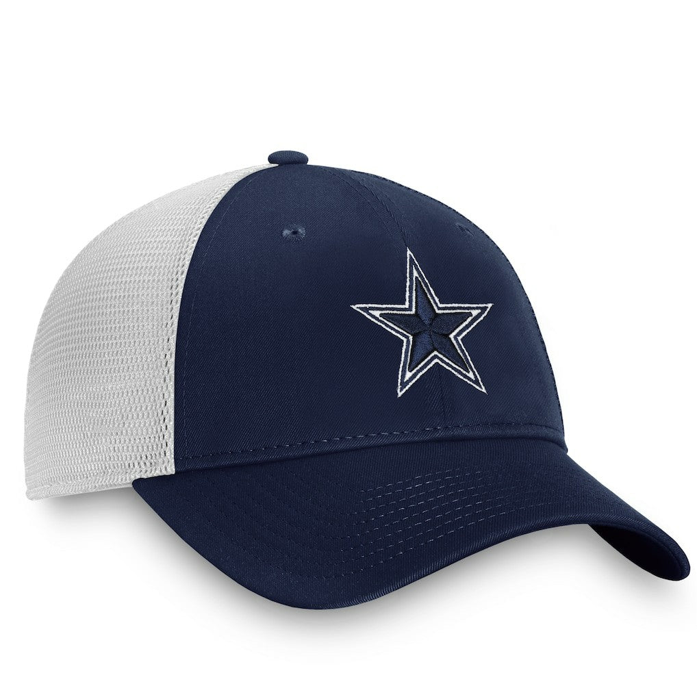 Fanatics Dallas Cowboys Fundamental Trucker Unstructured Adjustable Hat Navy/White