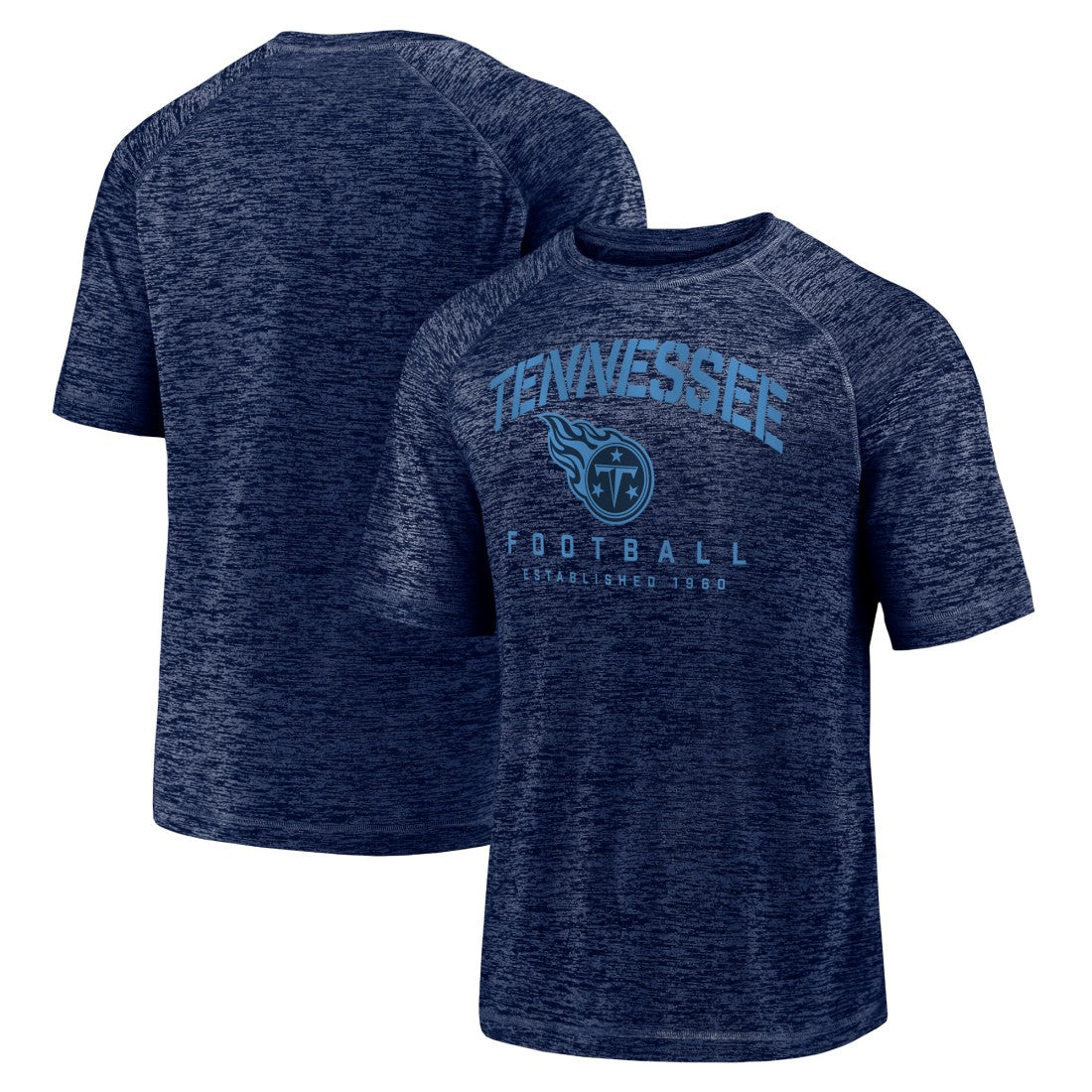 Fanatics Tennessee Titans Shade Battle Ready Raglan Space-Dye T-Shirt Navy