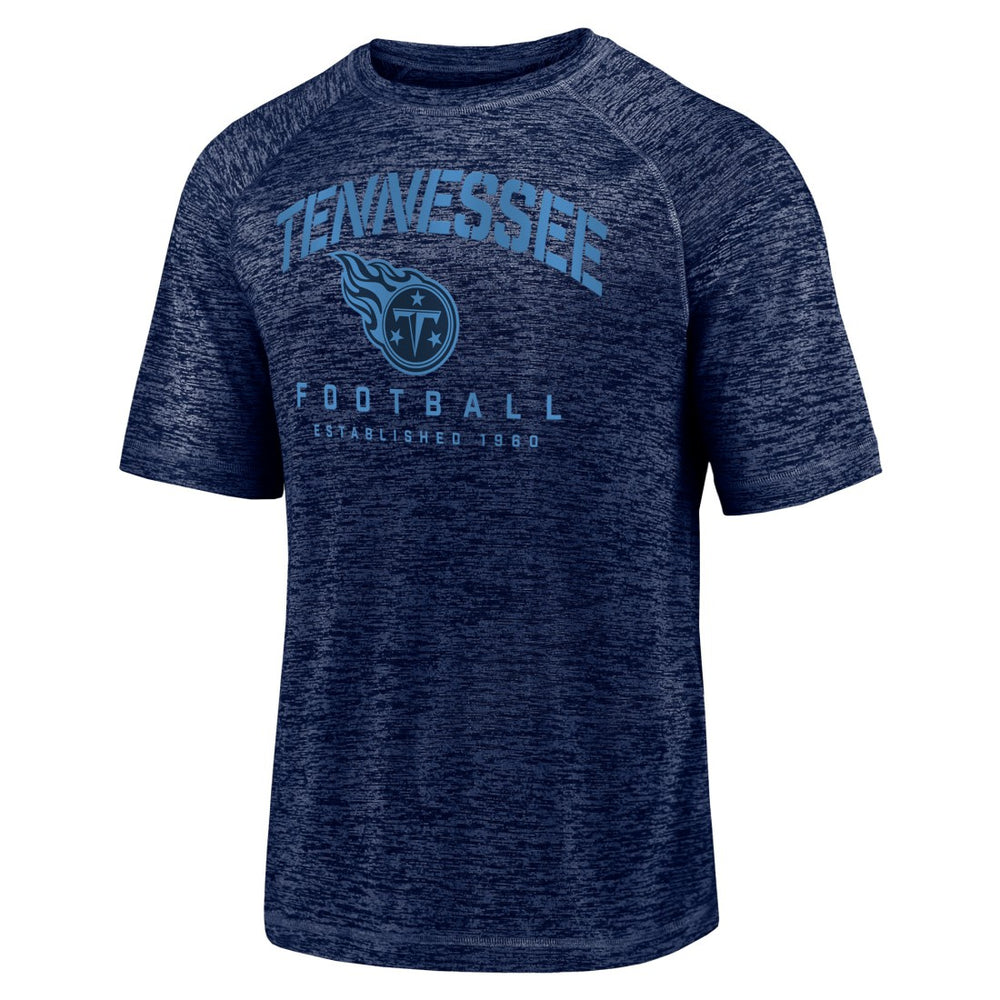 Fanatics Tennessee Titans Shade Battle Ready Raglan Space-Dye T-Shirt Navy