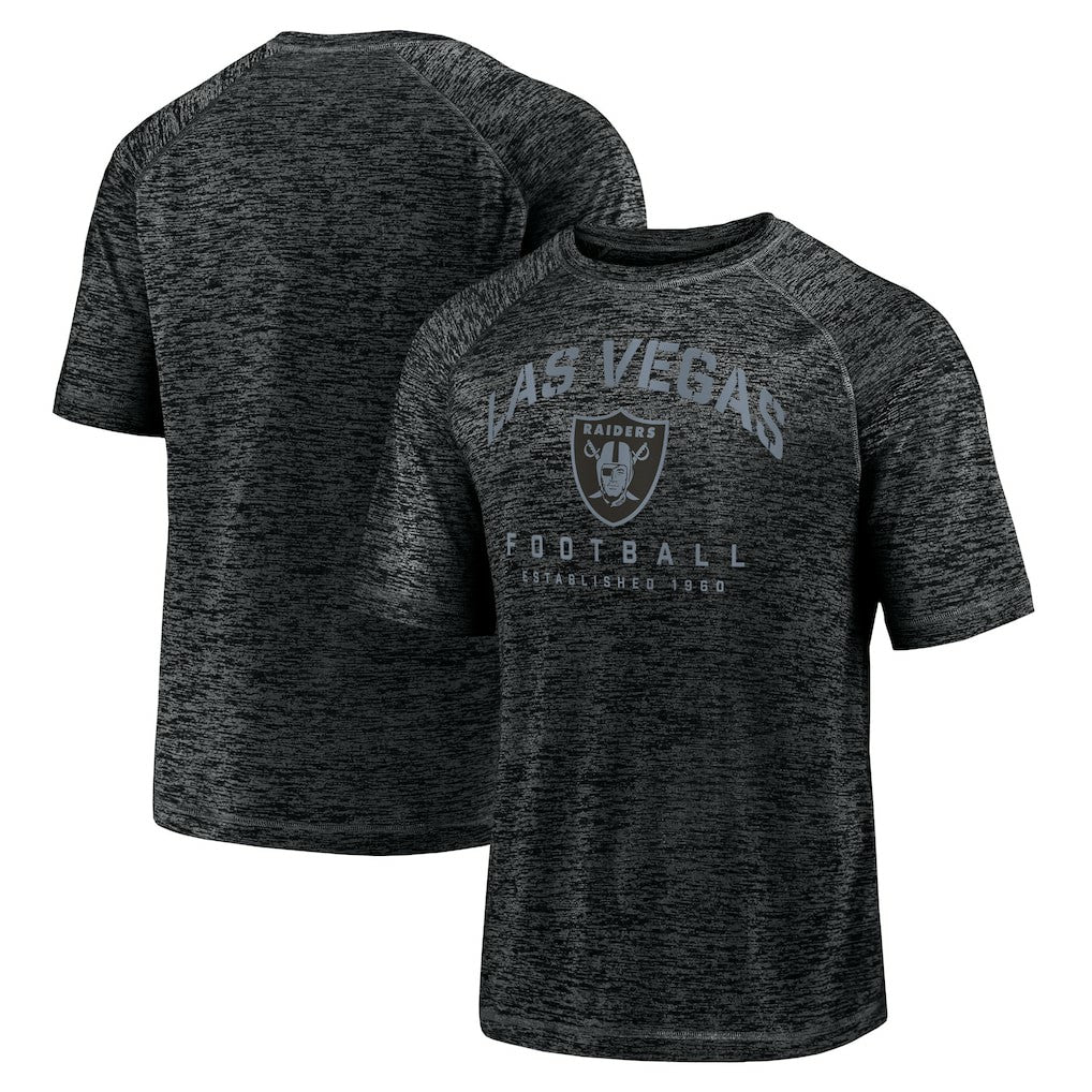 Fanatics Las Vegas Raiders Shade Battle Ready Raglan Space-Dye T-Shirt Black