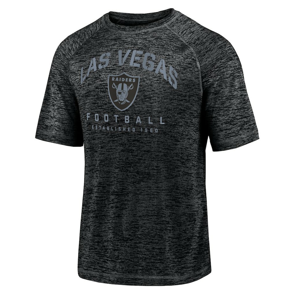 Fanatics Las Vegas Raiders Shade Battle Ready Raglan Space-Dye T-Shirt Black