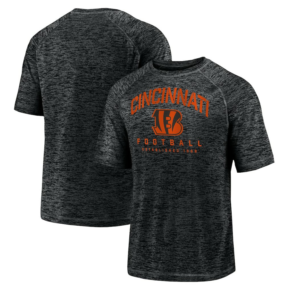 Fanatics Cincinnati Bengals Shade Battle Ready Raglan Space-Dye T-Shirt Black