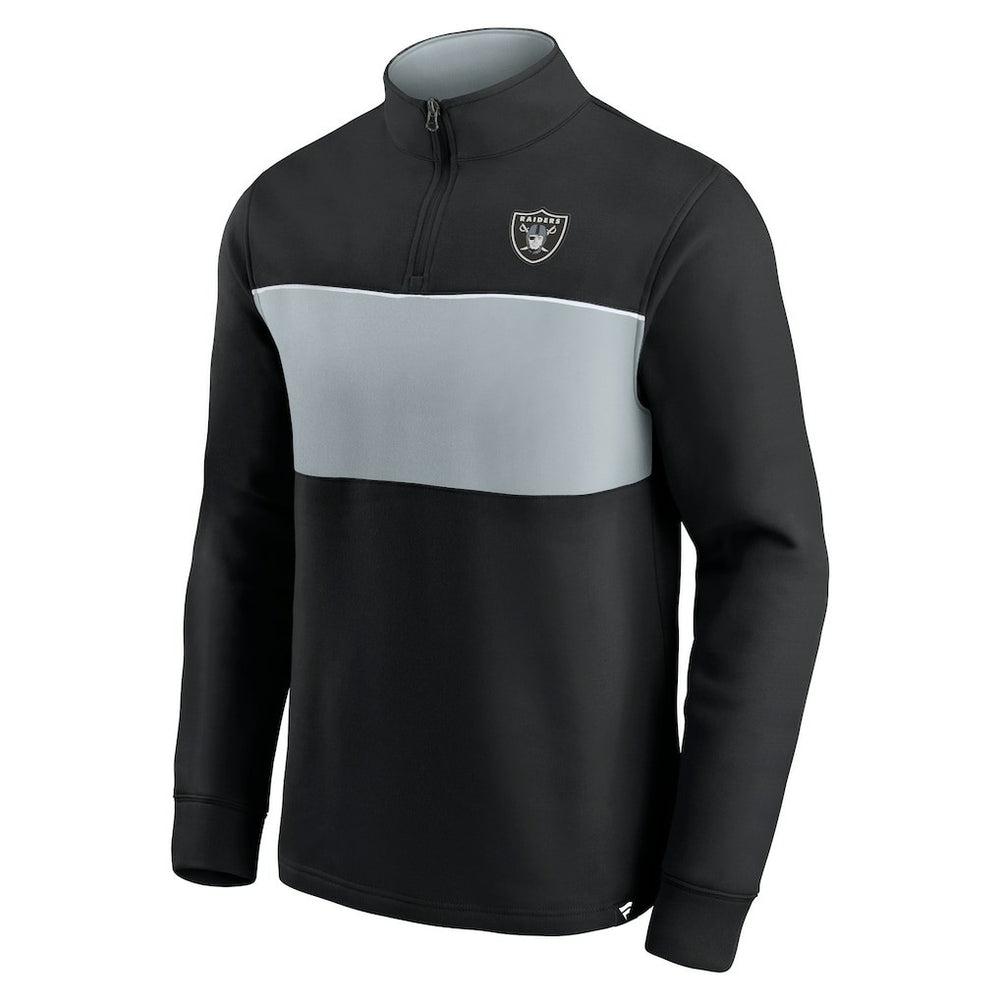 Fanatics Las Vegas Raiders Block Party Quarter-Zip Jacket Black/Silver