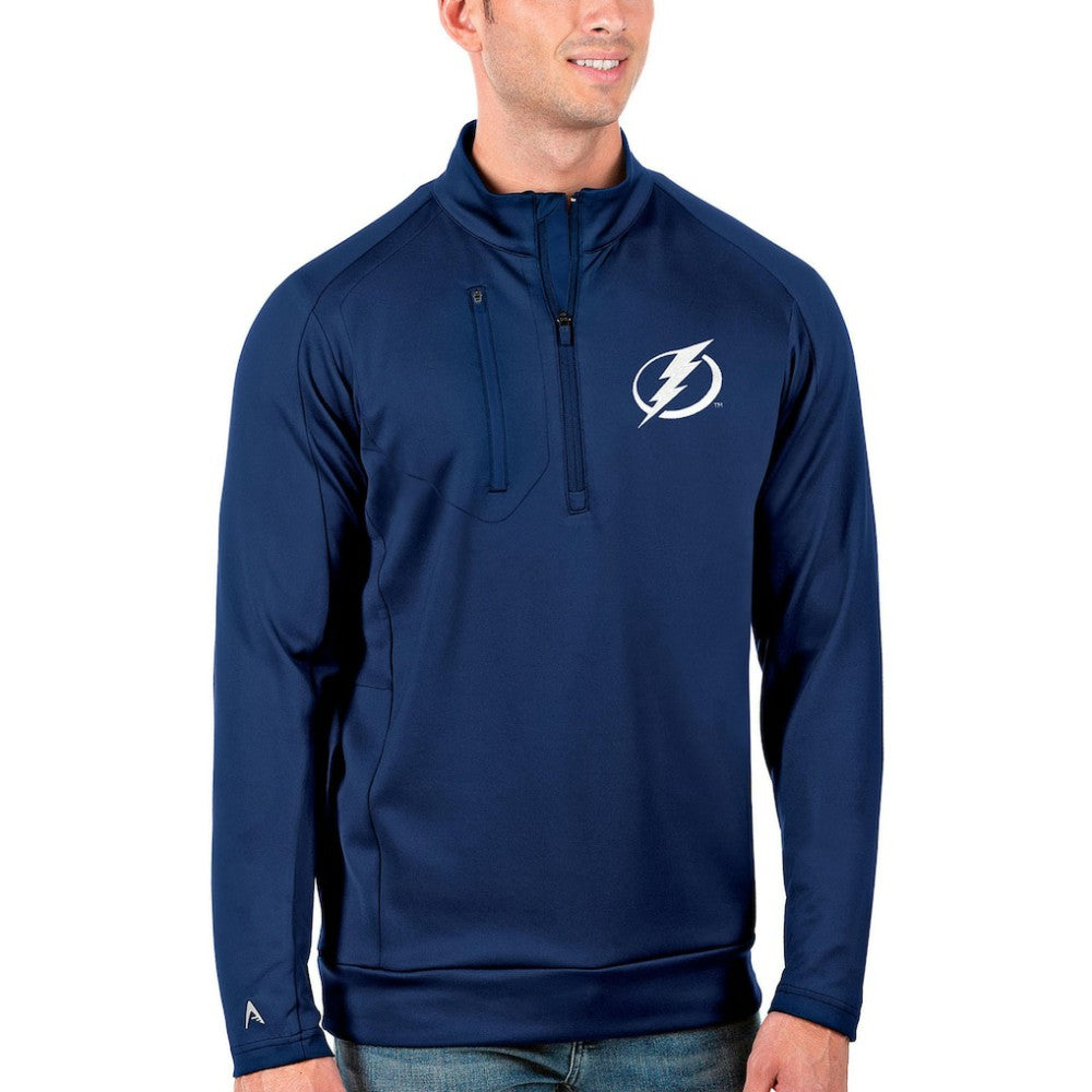 Tampa Bay Lightning Antigua Generation Quarter-Zip Pullover Jacket - Royal - NHL 4126603