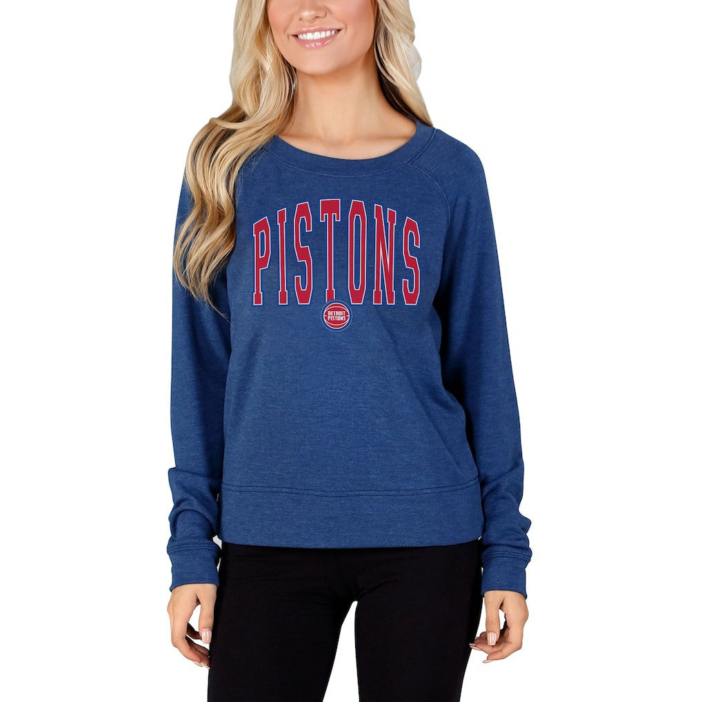 Detroit Pistons Concepts Sport Women's Mainstream Terry Long Sleeve Top Royal
