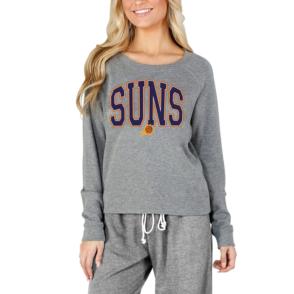 Phoenix Suns Concepts Sport Women's Mainstream Terry Long Sleeve Top Gray