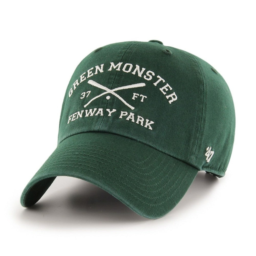 Boston Red Sox '47 Green Monster Crossed Bat Clean Up Adjustable Hat - Green - 47 brand on Sale