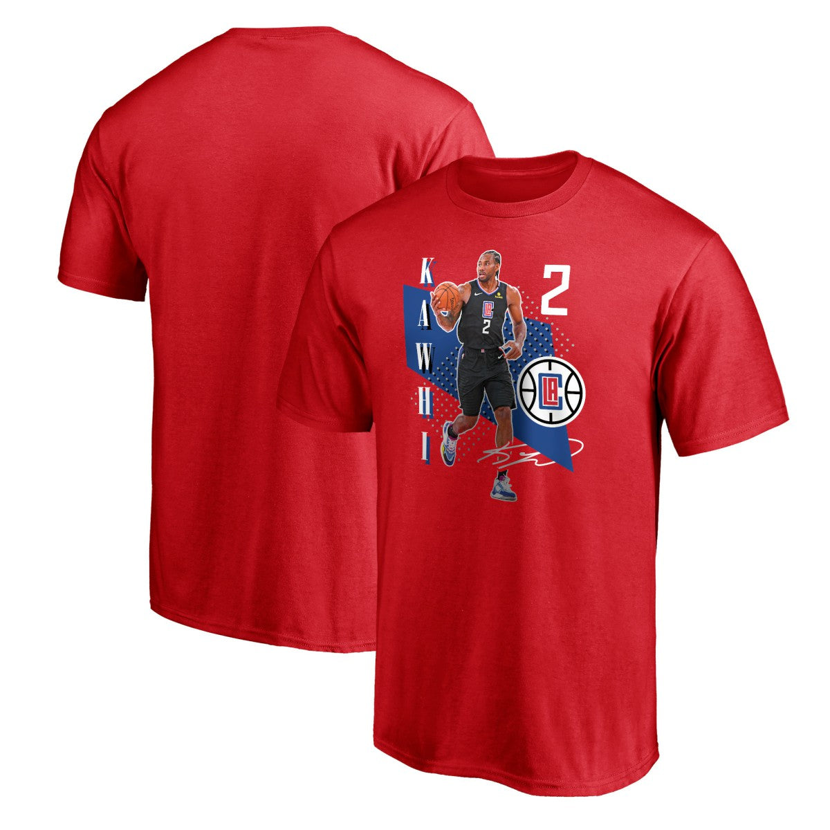 Kawhi Leonard LA Clippers Pick & Roll T-Shirt Red | Fanatics Lifestyle
