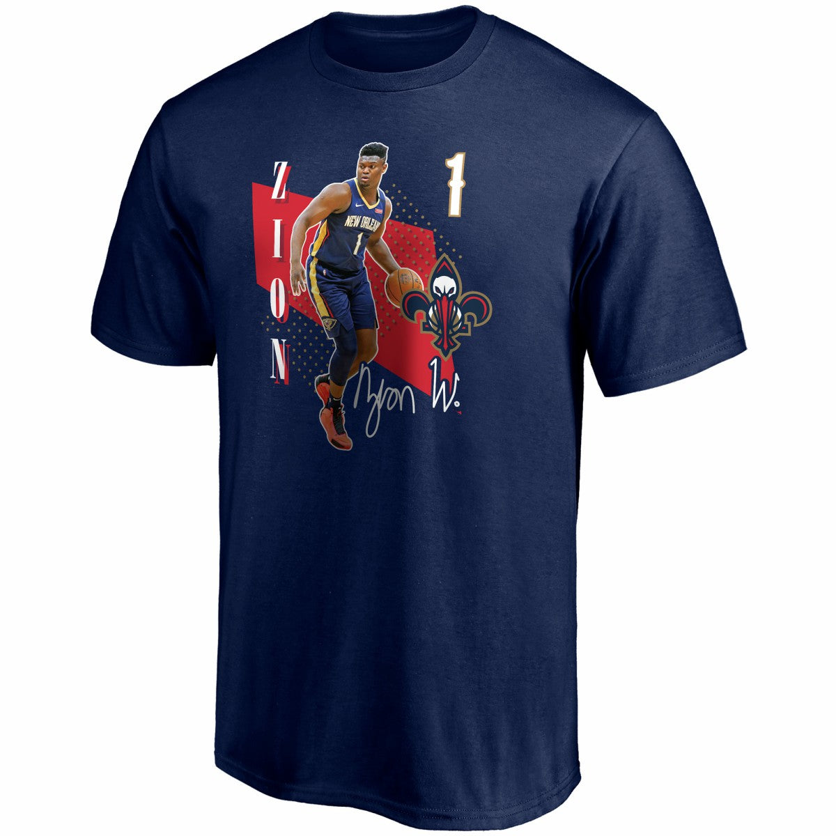 Zion Williamson New Orleans Pelicans Pick & Roll T-Shirt Navy | Fanatics