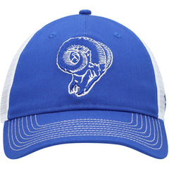 Fanatics Los Angeles Rams Fundamental Vintage Trucker Unstructured Adjustable Hat Royal/White
