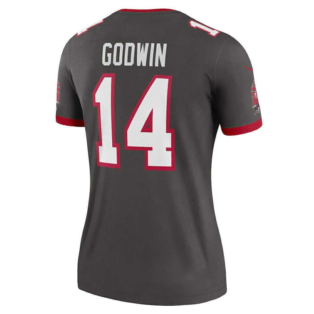 Nike Chris Godwin Tampa Bay Buccaneers Women's Alternate Legend Player Performance Top Pewter