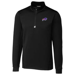 Buffalo Bills Cutter & Buck Traverse Quarter-Zip Pullover Jacket Black