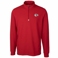 Kansas City Chiefs Cutter & Buck Traverse Quarter-Zip Pullover Jacket Red