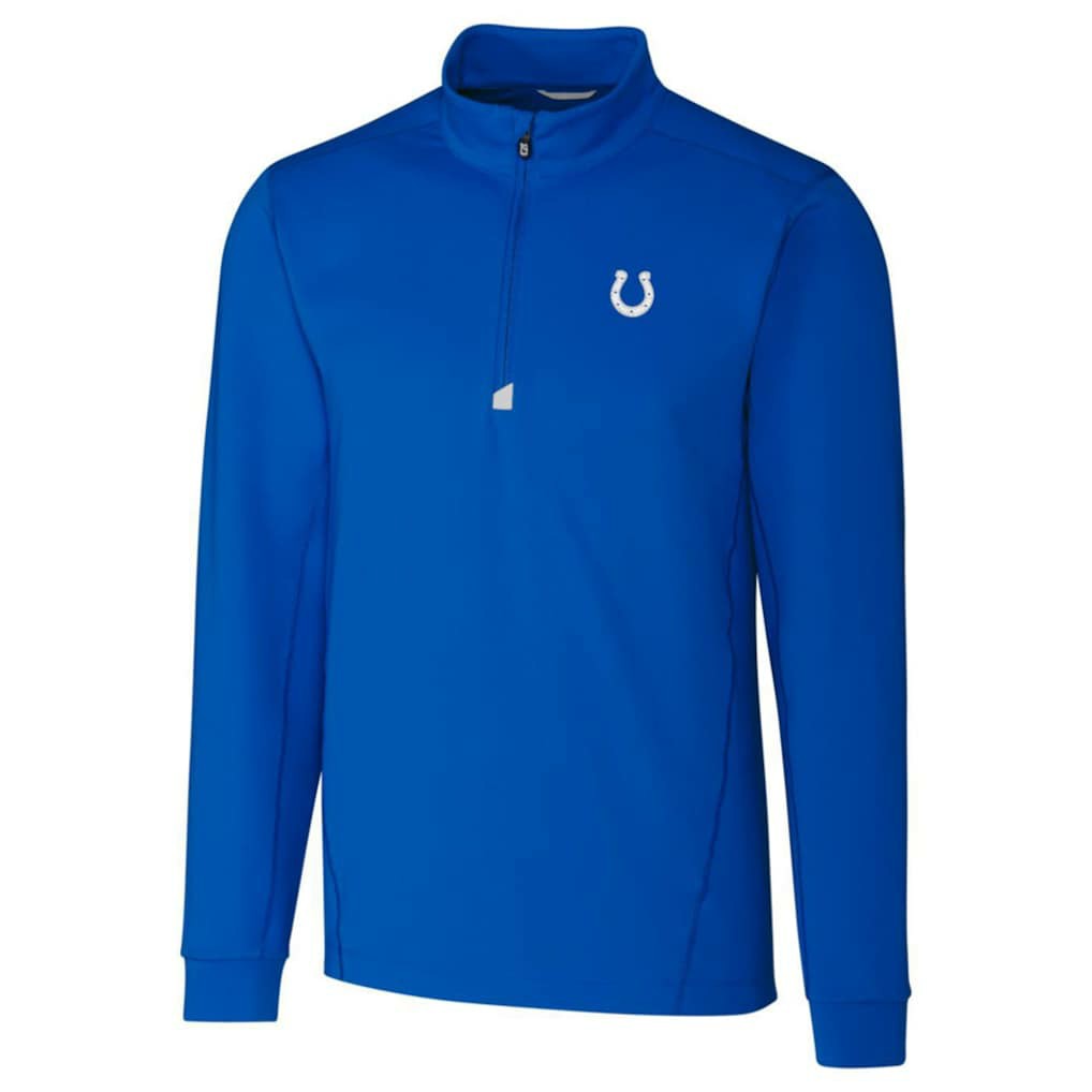 Indianapolis Colts Cutter & Buck Traverse Quarter-Zip Pullover Jacket Royal