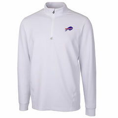 Buffalo Bills Cutter & Buck Traverse Quarter-Zip Pullover Jacket White