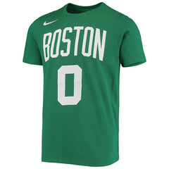 Jayson Tatum Boston Celtics Youth Logo Name & Number Performance T-Shirt Kelly Green | Nike Near Me