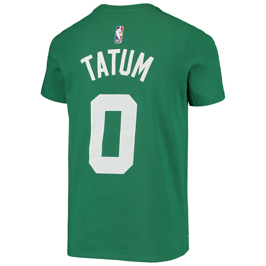 Jayson Tatum Boston Celtics Youth Logo Name & Number Performance T-Shirt Kelly Green | Nike Near Me
