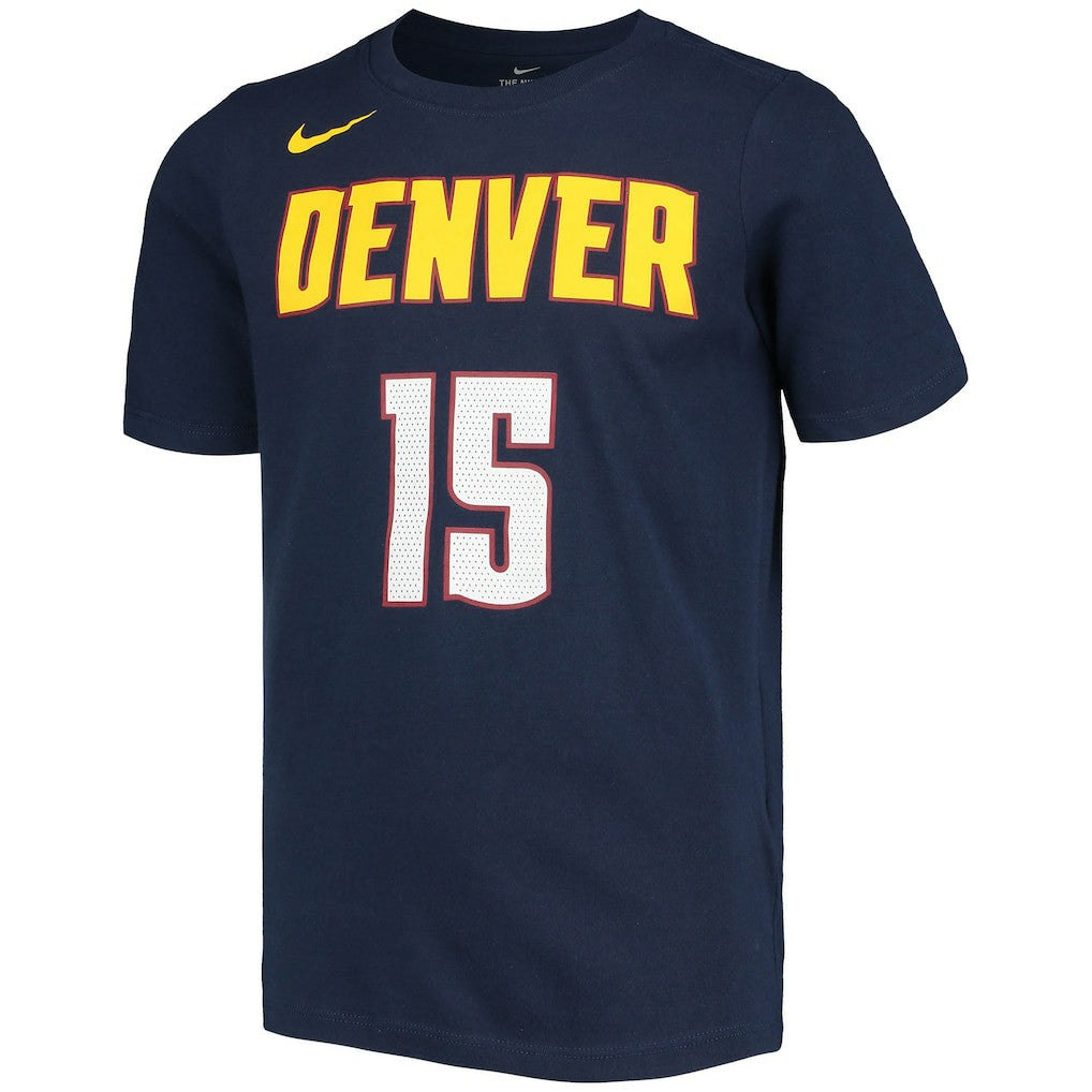 Nikola Jokic Denver Nuggets Youth Logo Name & Number Performance T-Shirt for sale Navy | Nike for sale