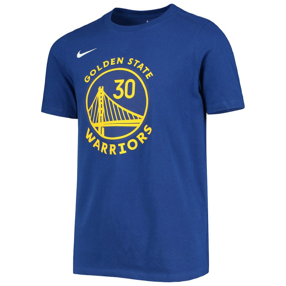 Stephen Curry Golden State Warriors Youth Logo Name & Number Performance T-Shirt for sale Royal | Nike Near Me