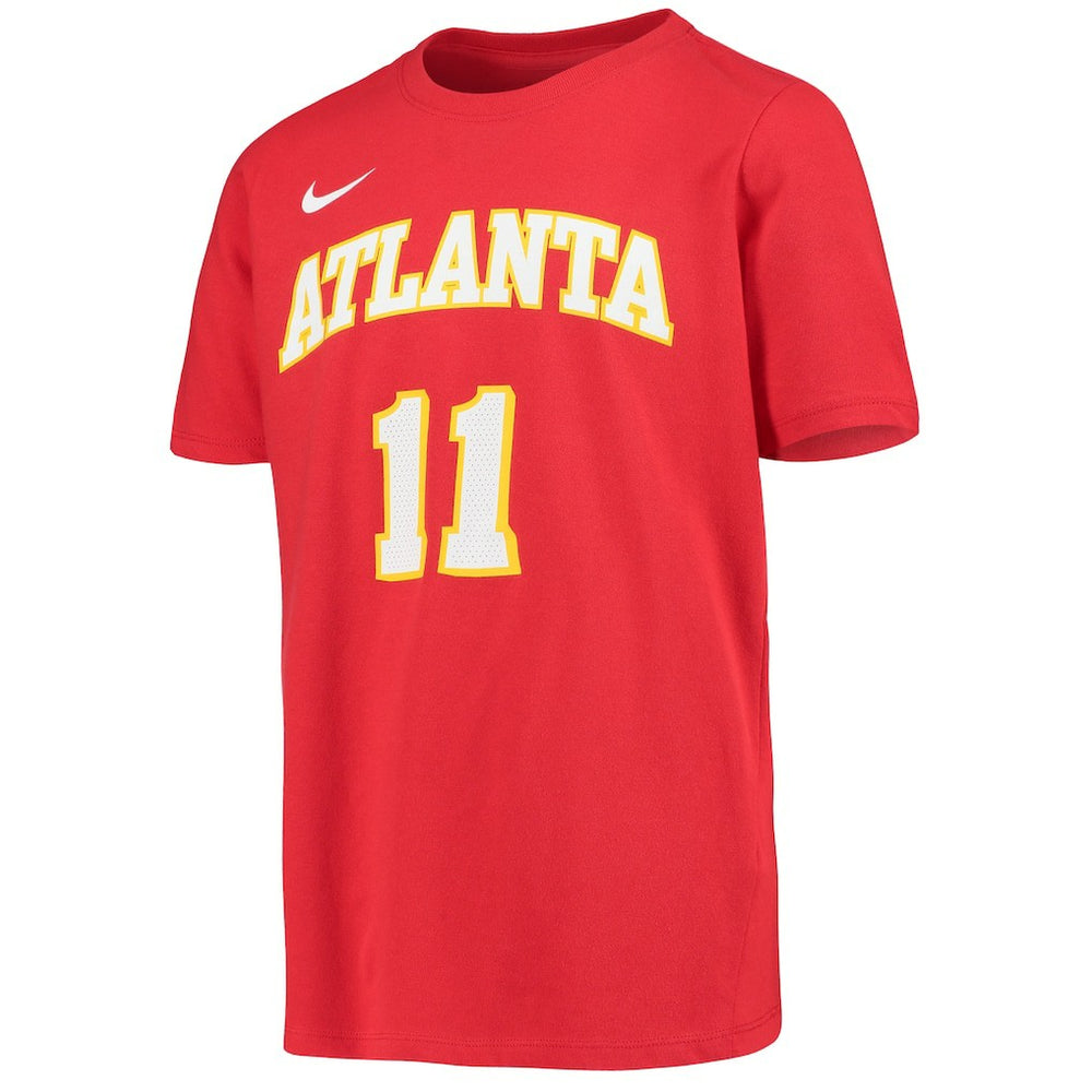 Trae Young Atlanta Hawks Youth Logo Name & Number Performance T-Shirt Red | Nike discount