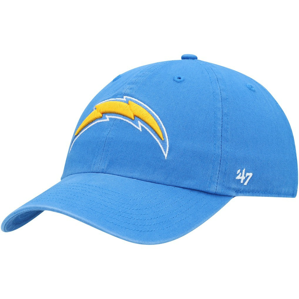 47 brand Los Angeles Chargers '47 Clean Up Primary Logo Adjustable Hat Powder Blue