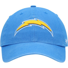 47 brand Los Angeles Chargers '47 Clean Up Primary Logo Adjustable Hat Powder Blue