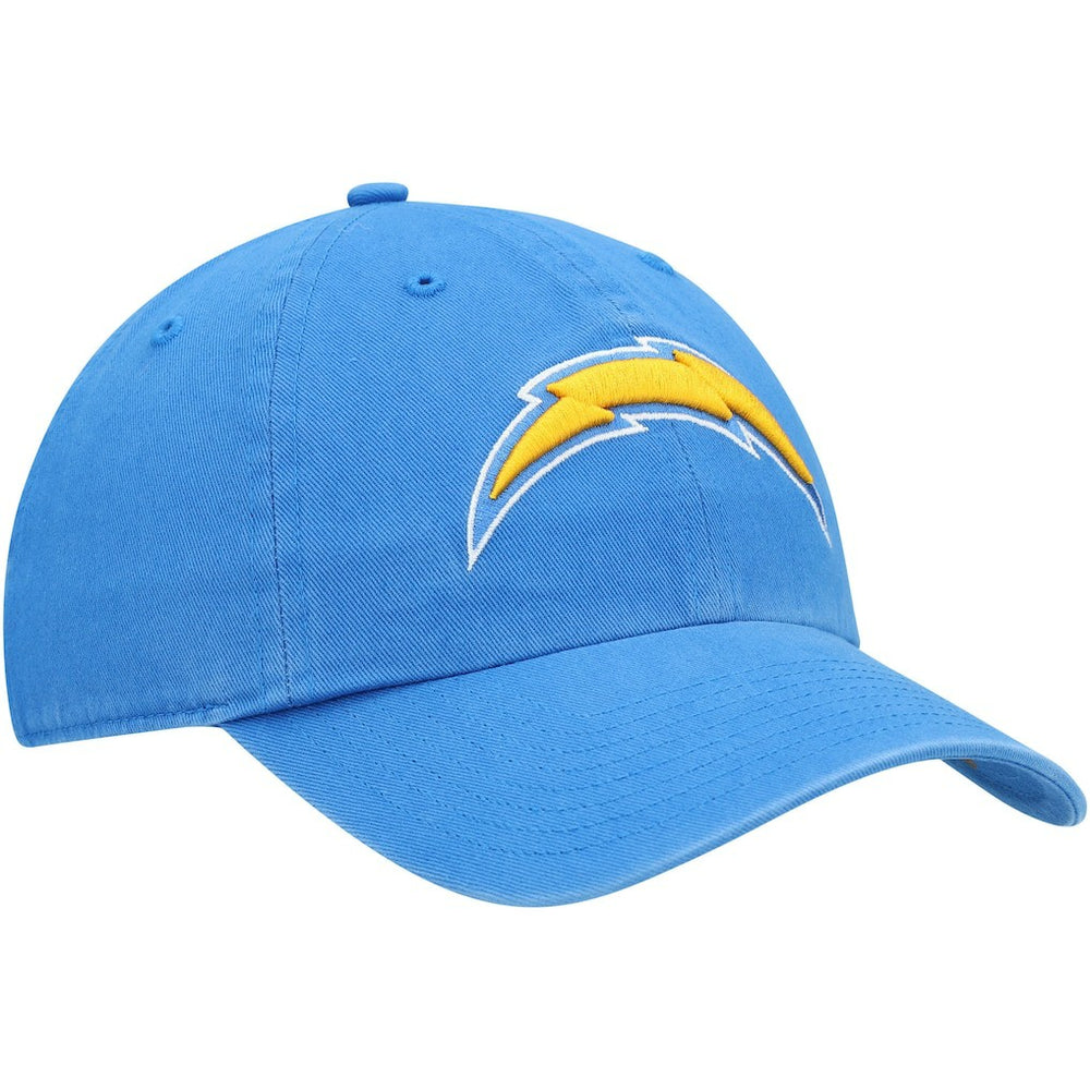 47 brand Los Angeles Chargers '47 Clean Up Primary Logo Adjustable Hat Powder Blue